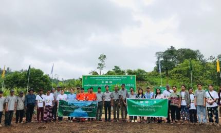 နေရင်းဒေသပြန်လည်တည်ထောင်ရေး မိုးရာသီစုပေါင်းသစ်ပင်စိုက်ပွဲတော်ကျင်းပခြင်း